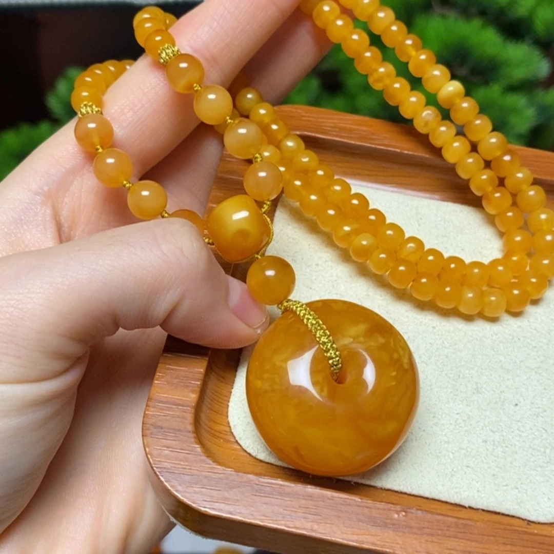 【闪购商品】蜜蜡颈饰未镶嵌手串