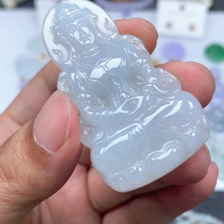 翡翠未镶嵌颈饰08