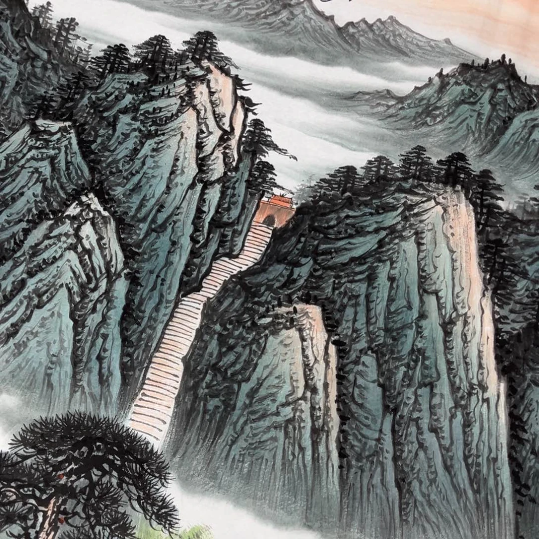 国画宣纸手绘，手工作品