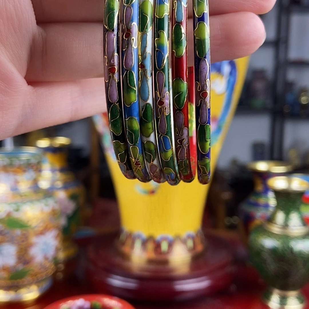 铜景泰蓝创汇手镯