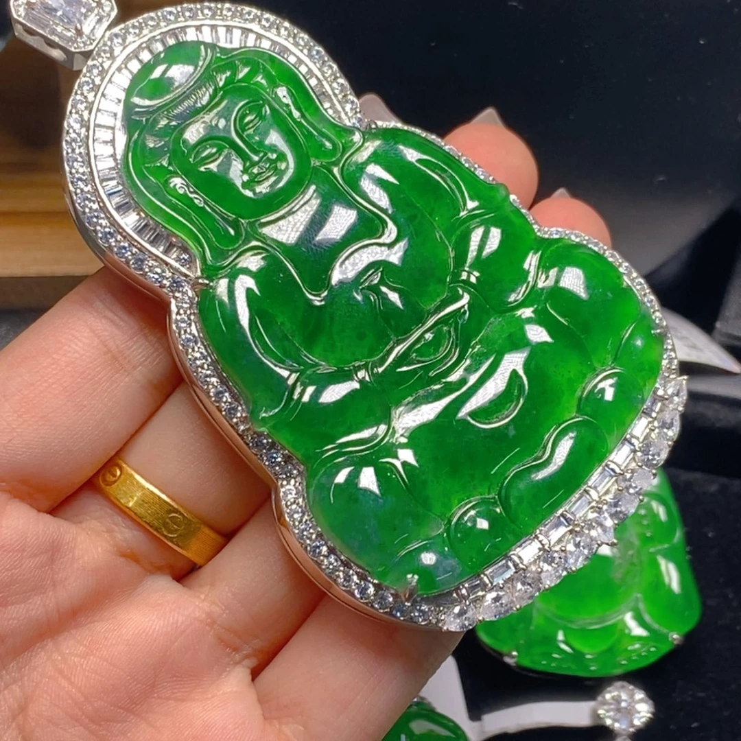 凉***！翡翠未镶嵌吊坠(不含链)