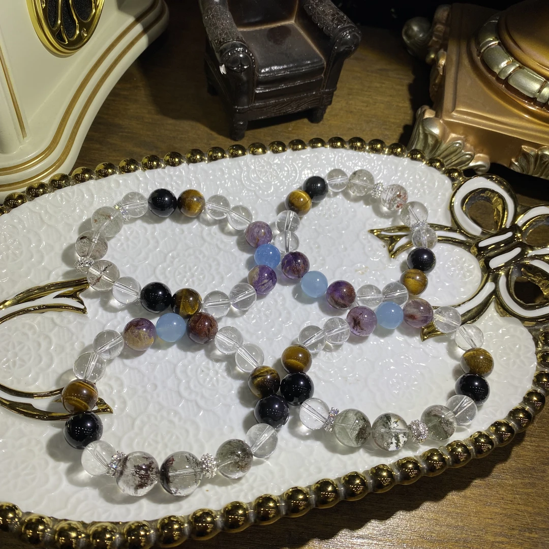 D512-天然水晶多宝手串设计款单圈--多样性发其一