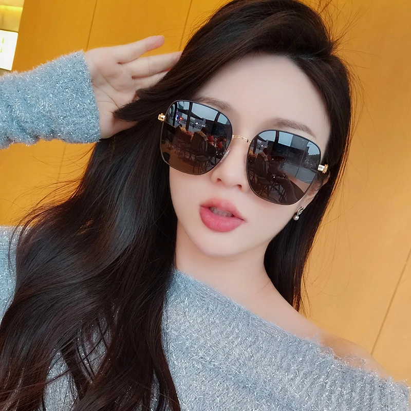 太阳眼镜女款2025新款高级感墨镜开车偏光防晒防紫外线大脸显瘦潮