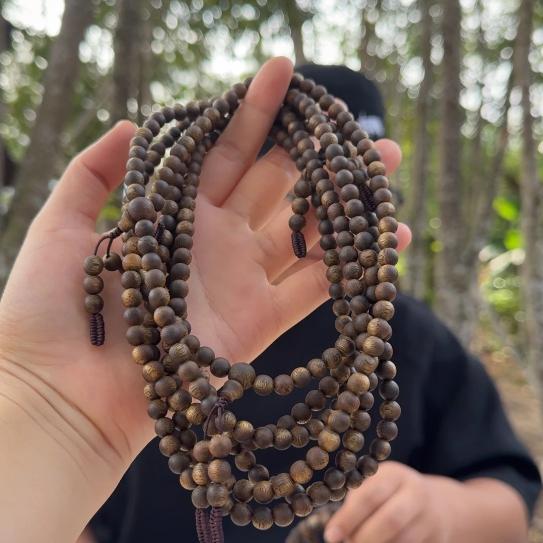 沉香沉香碎屑乌身圆叶圆珠多圈06*13 多样性发一