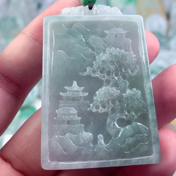 翡翠未镶嵌吊坠(不含链)