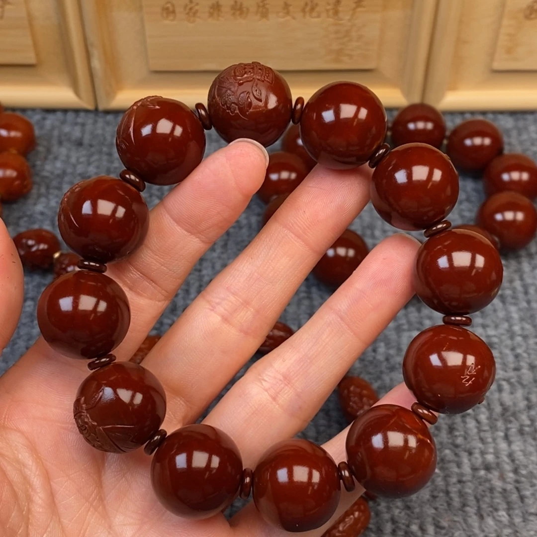 *****手串/手链橄榄核光柱财神