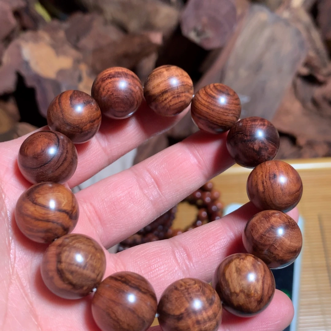 海***奇黄花梨/降香黄檀手串回血海南黄花梨老料