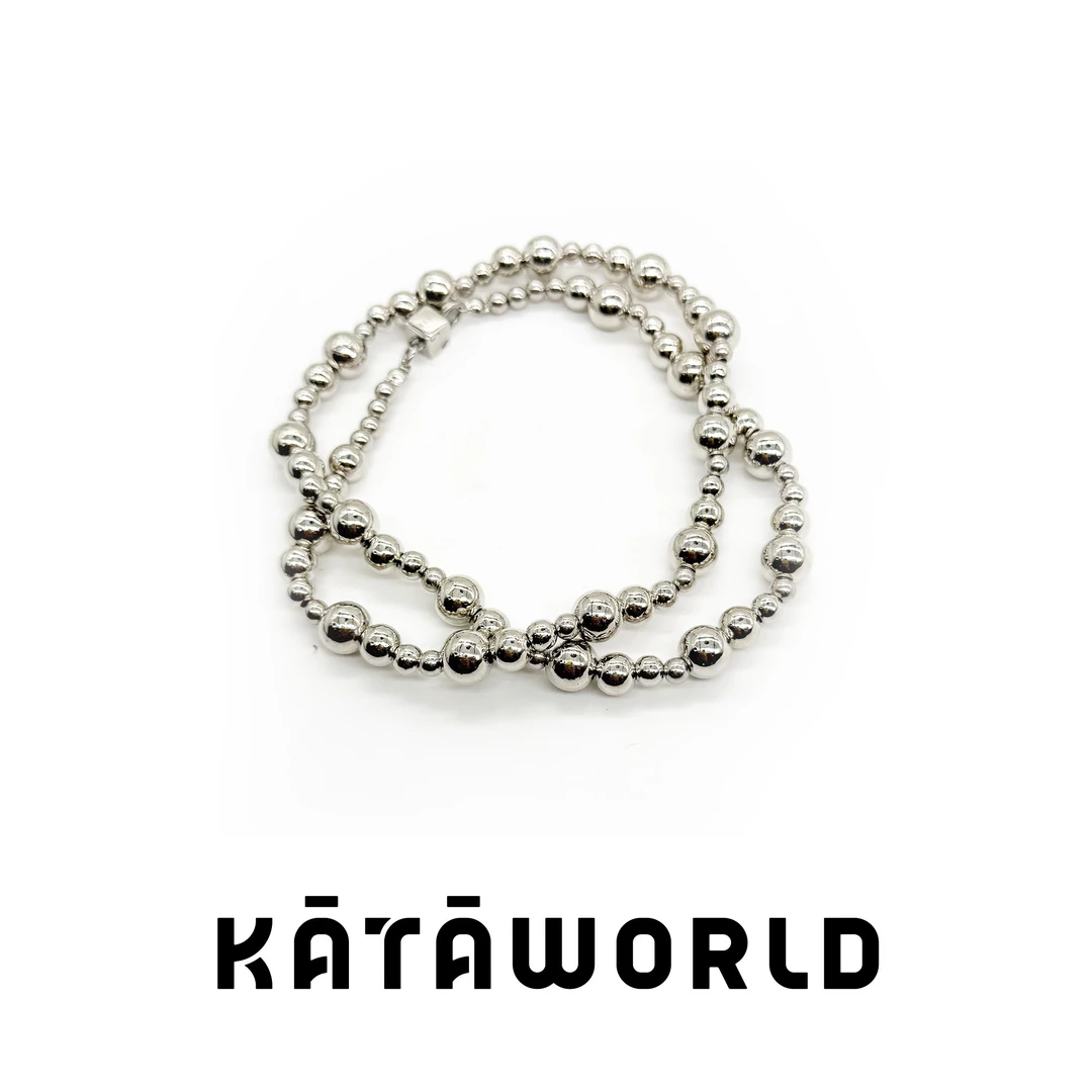 KATAWORLD 铜合金树脂项链 【主理人】乱序美学银珠项链链条饰品
