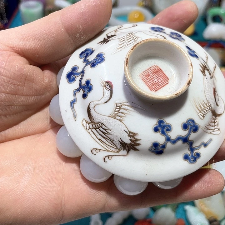 谢*青花手绘小主人杯子