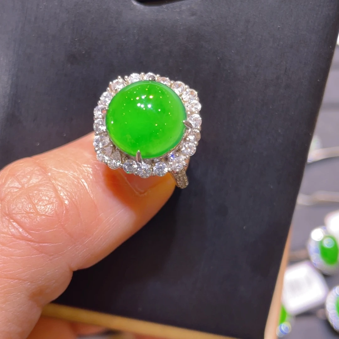 翡翠银S925镶嵌颈饰