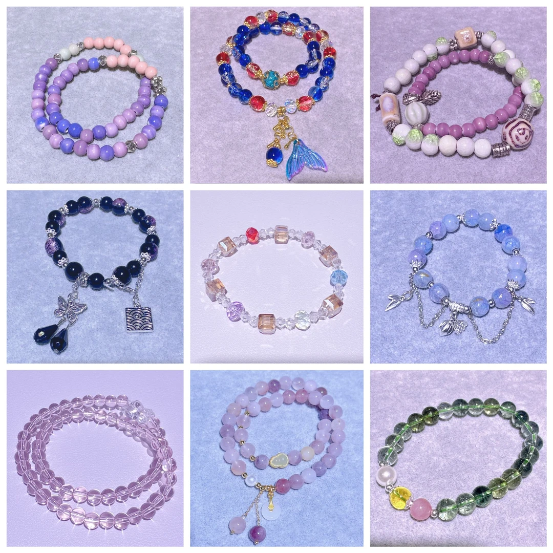 非金属仿水晶手链 简约创意DIY手链-轻奢风设计手链