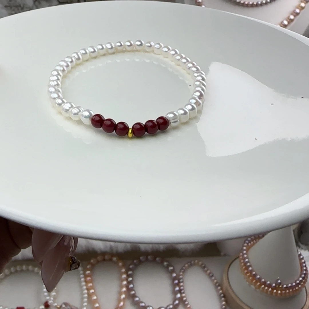 手绳未镶嵌淡水珍珠4-5mm