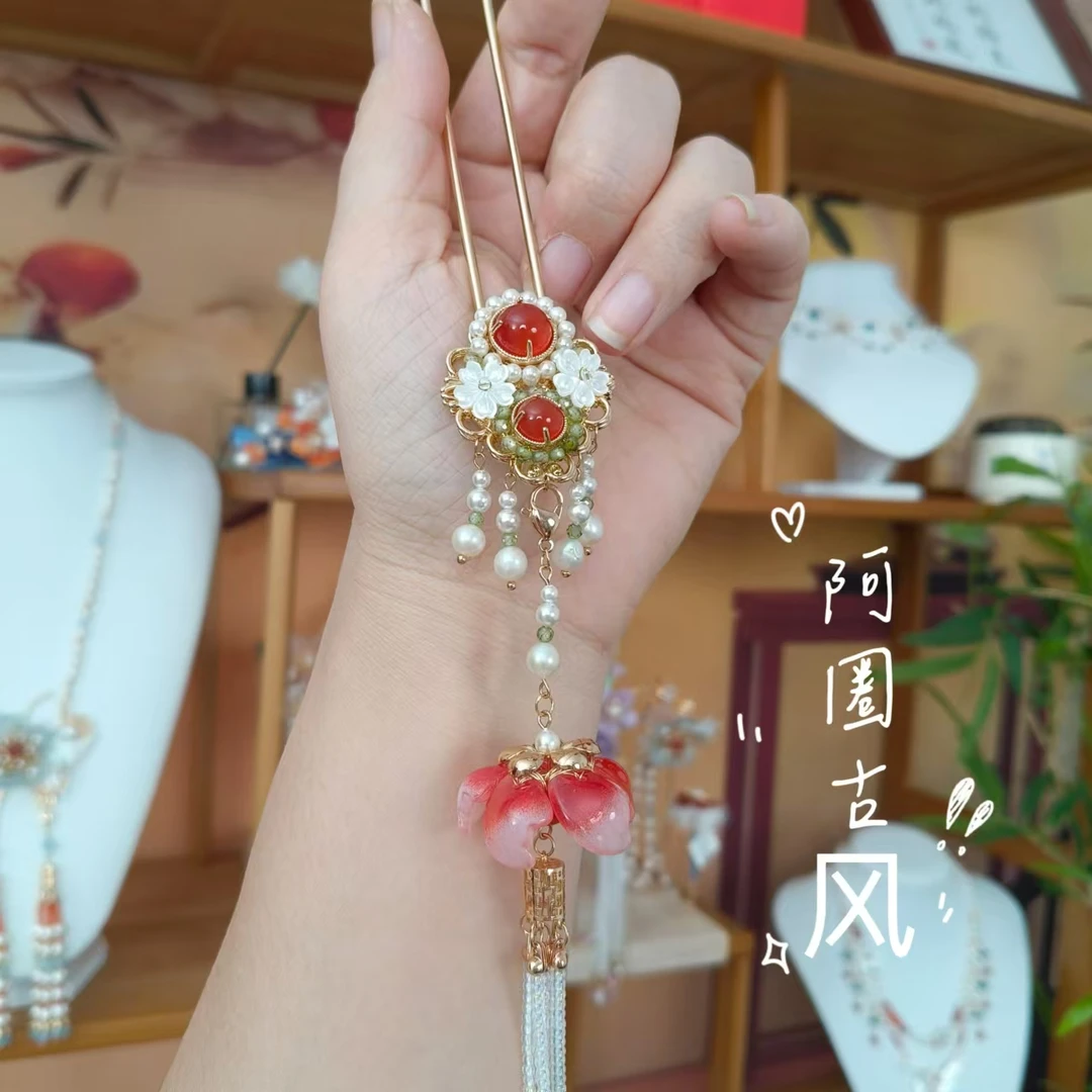 阿圈国风国风簪子手工复古古风古典明制簪发唐风国风簪子手工复古