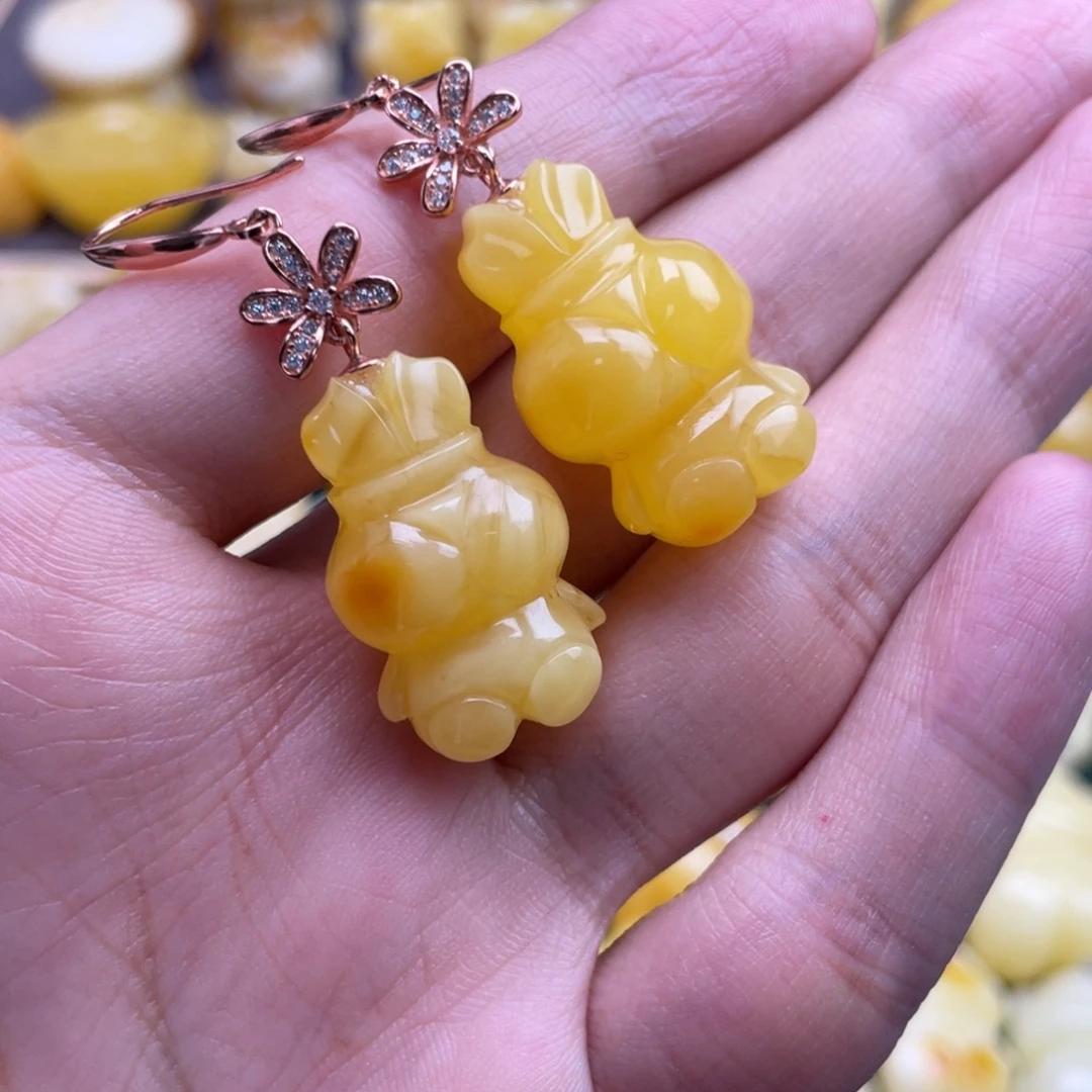 琥珀未镶嵌裸石蜜蜡