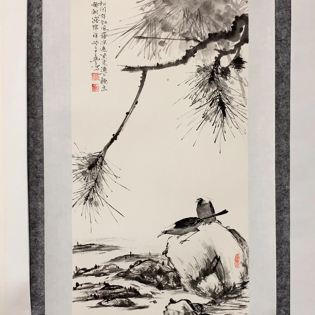 国画花鸟作品写意