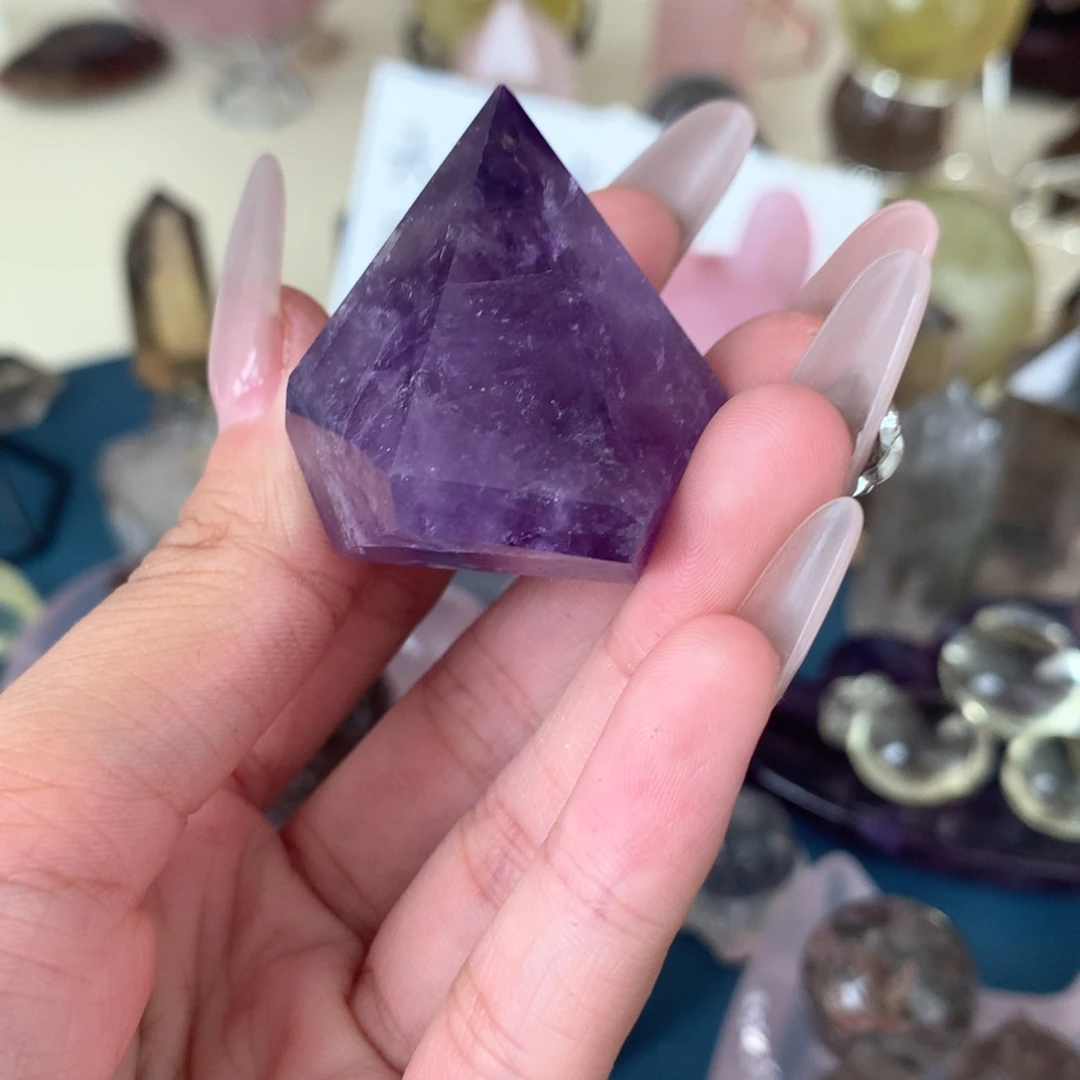紫晶珠宝半成品未镶嵌