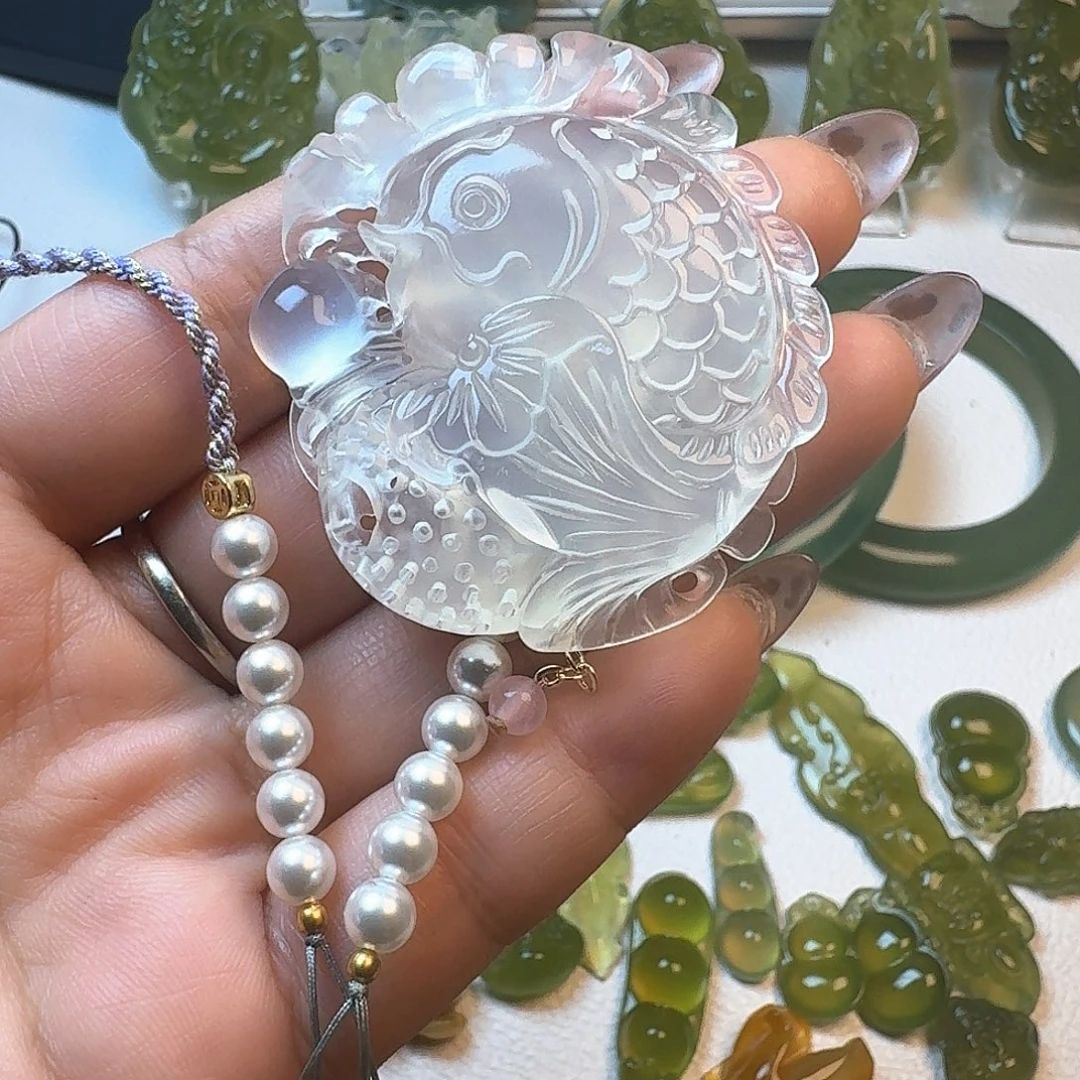 解***0蛇纹石玉未镶嵌颈饰