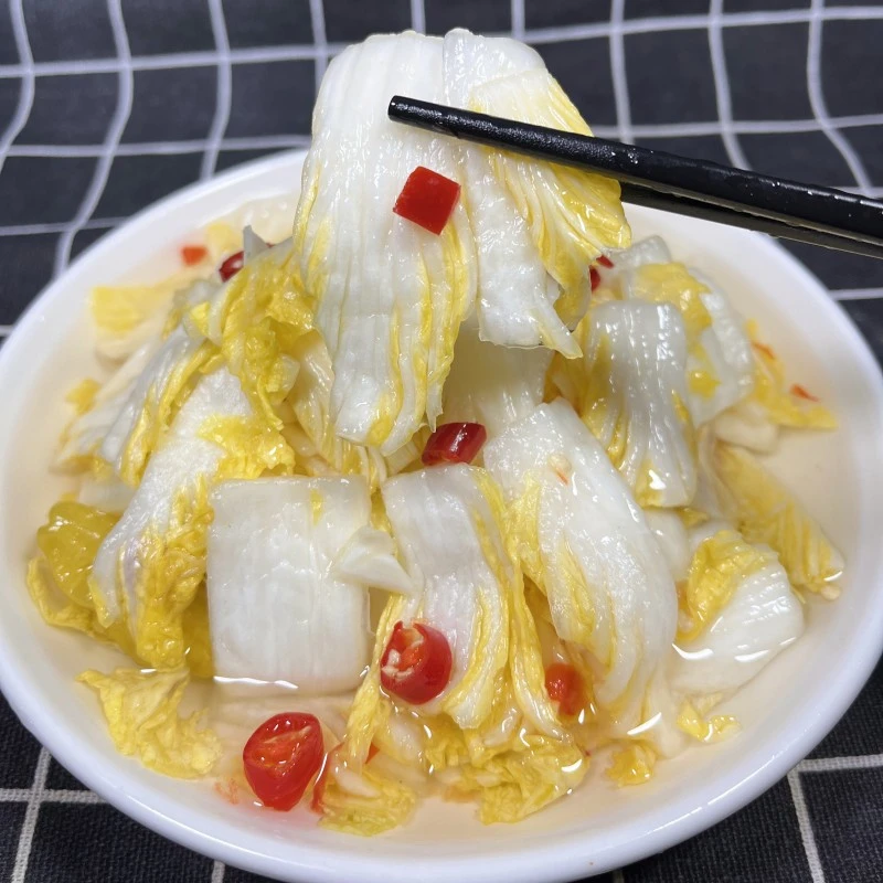 新鲜酸甜娃娃菜酱菜农家特色腌菜大白菜酸甜辣开胃爽口下饭菜泡菜