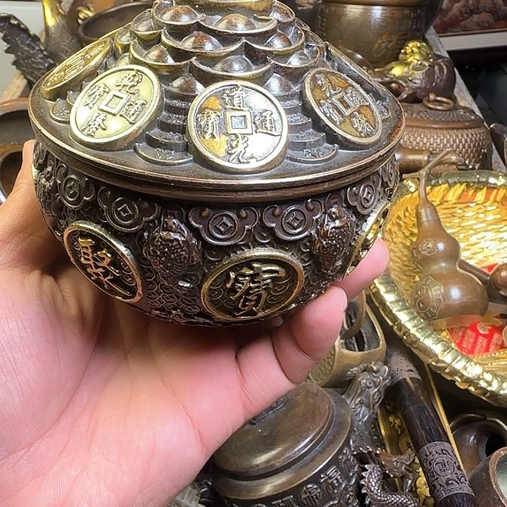 铜器办公室茶室摆件