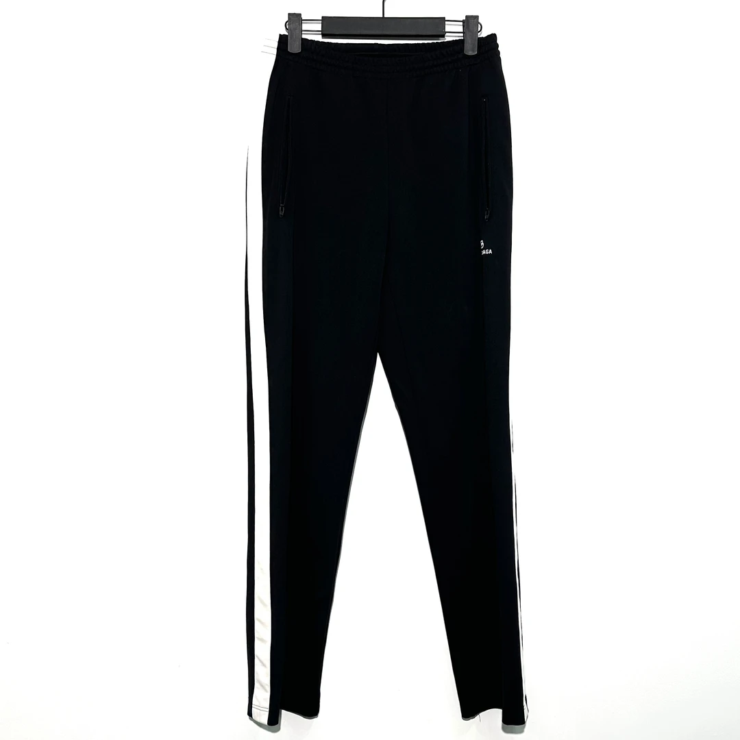 99新 Balenciaga/巴黎世家 36码 经典logo黑色休闲裤 0629