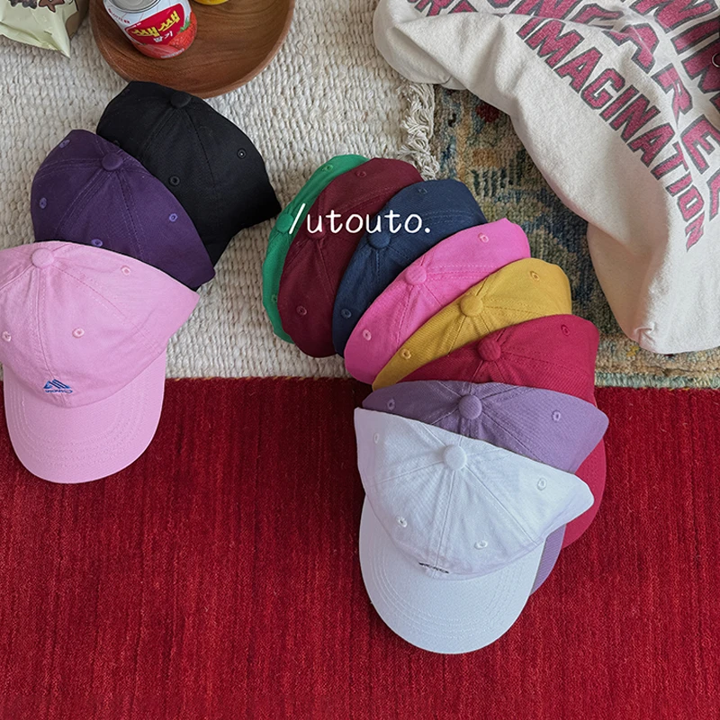 utouto大耳象女童撞色小标鸭舌帽2025春季新款儿童2502010