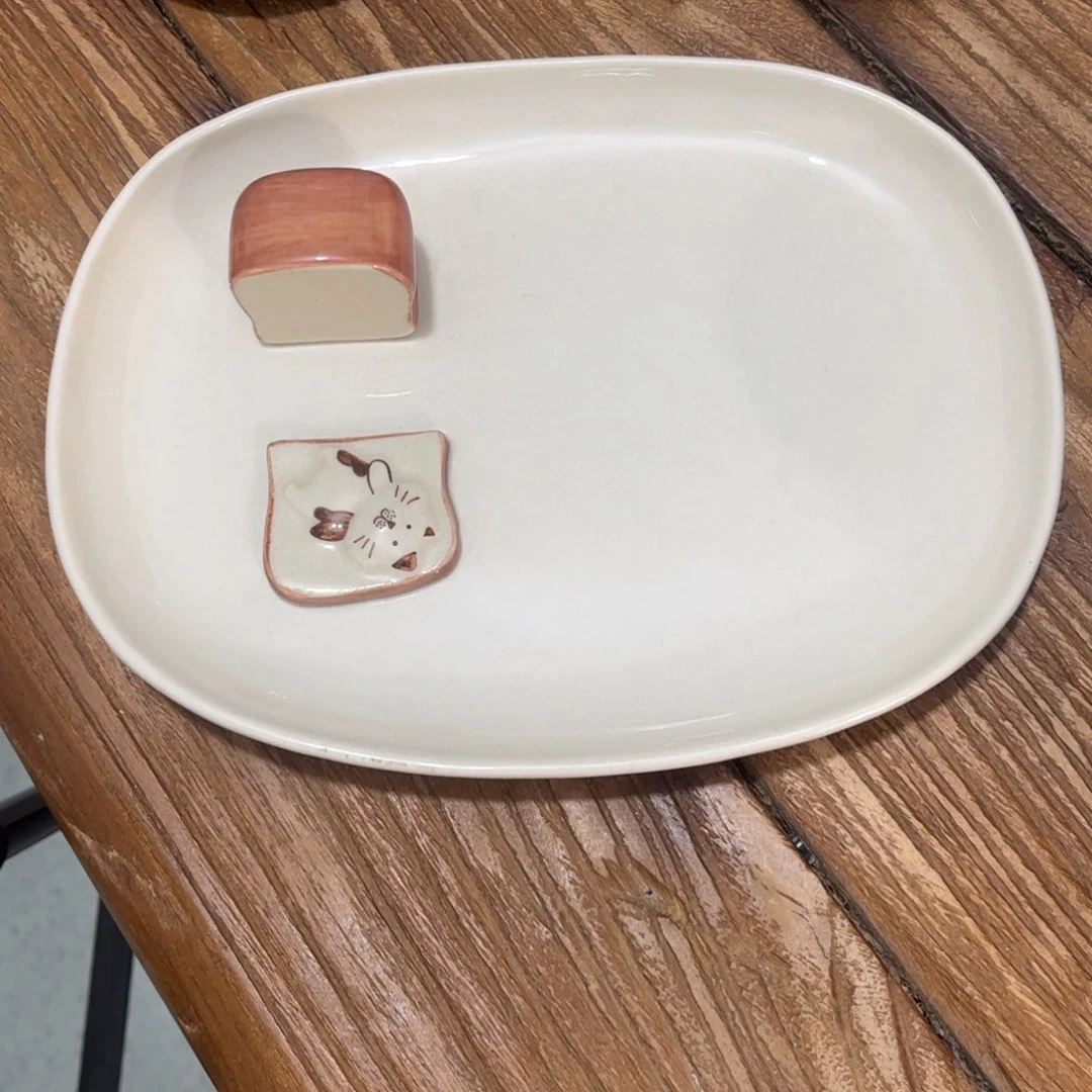 陶麻*烫面包盘子00000000