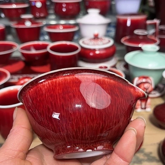 景德镇陶瓷红马坊公道杯