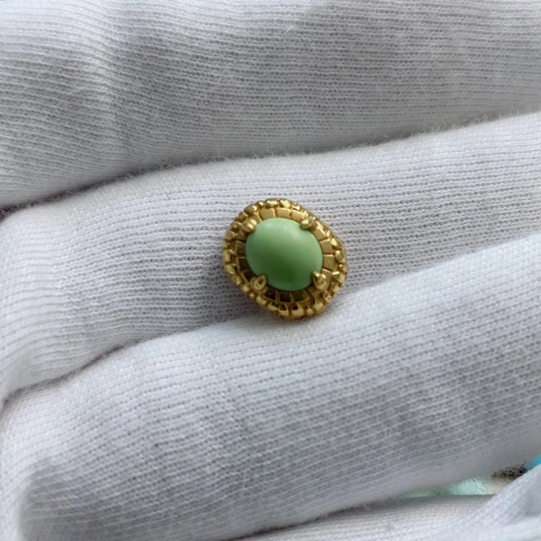 绿松石珠宝奇石足金镶嵌