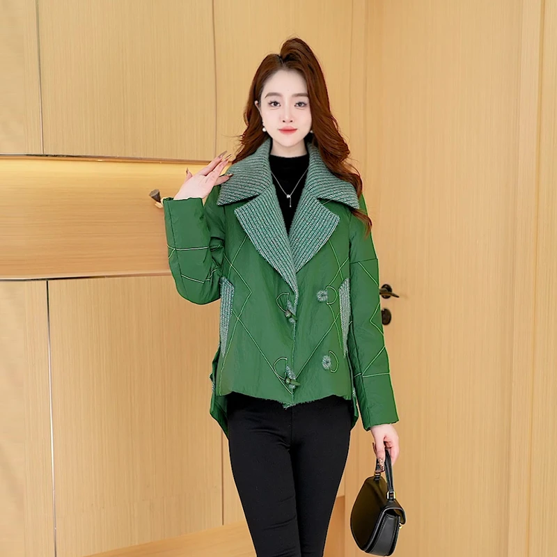【羽绒服】冬季新款皮羽绒服时尚修身气质休闲女神收腰显瘦减龄百搭