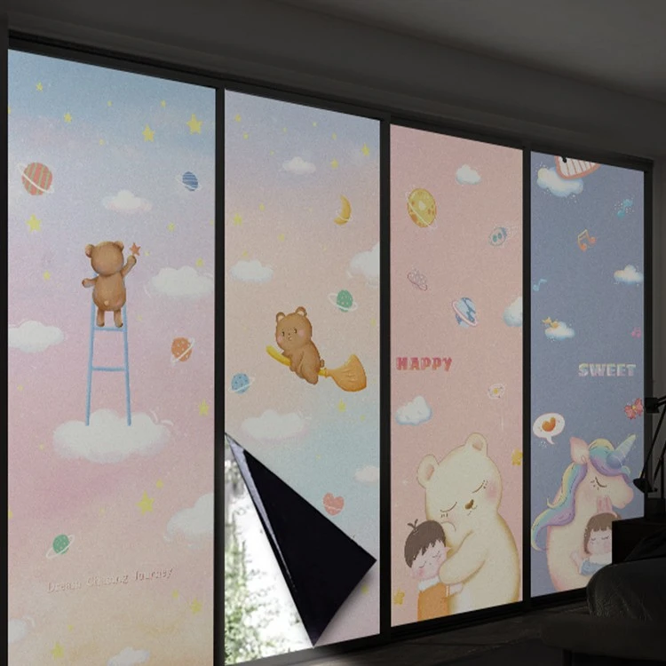 玻璃贴纸窗户防走光窗贴防窥透光不透明隔热全遮光门狄瑄