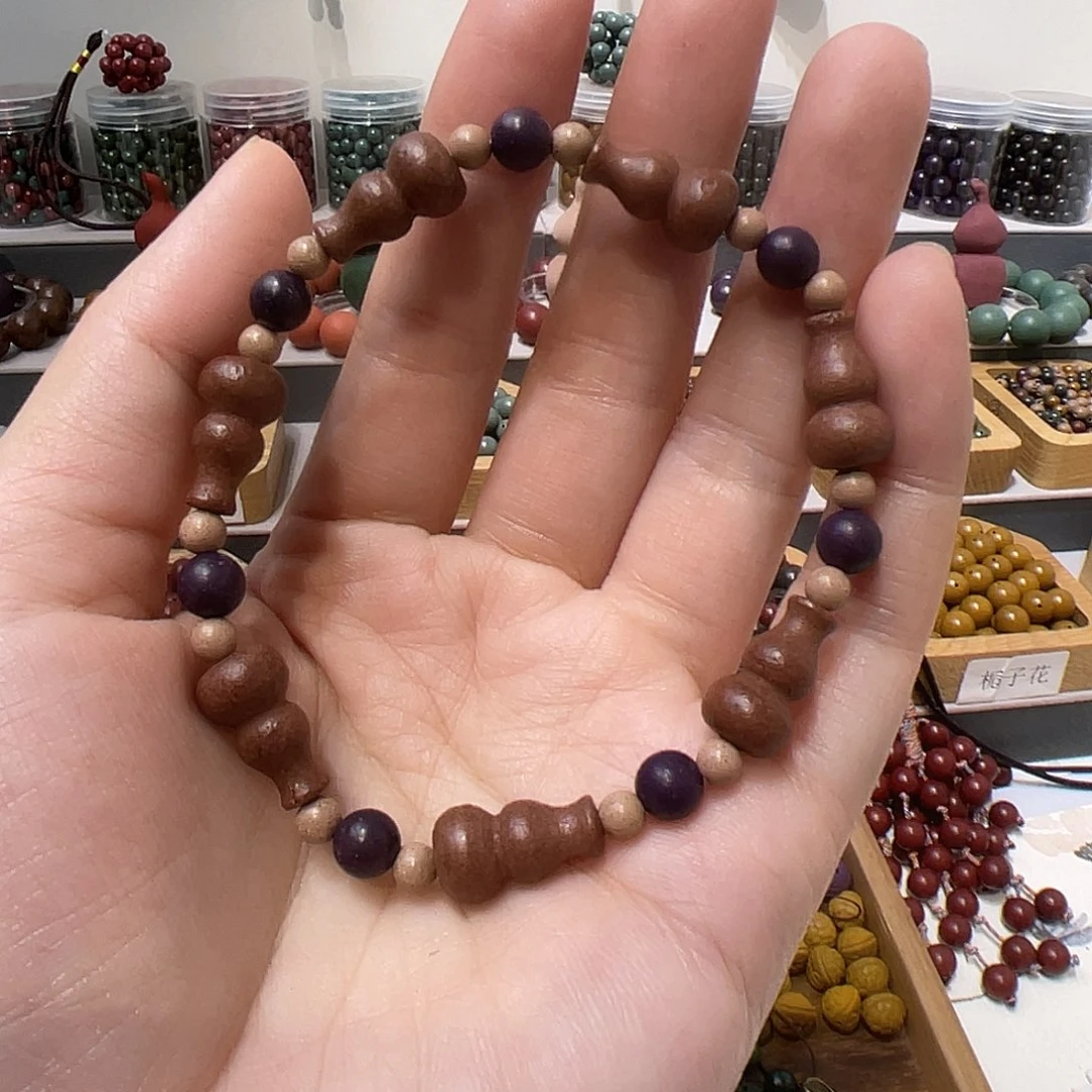 泥塑合香珠葫芦单圈