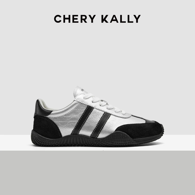 CHERY KALLY（银河涟漪）复古德训鞋女休闲新款潮增高女鞋963YD4726