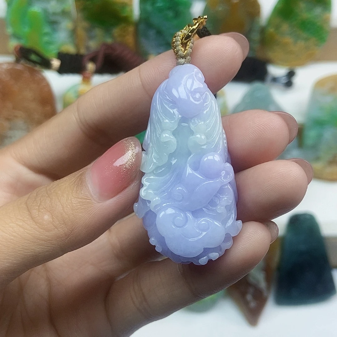 颈饰未镶嵌翡翠天然翡翠Ａ货