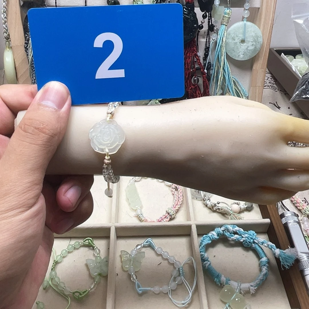 蛇纹石玉合金颈饰