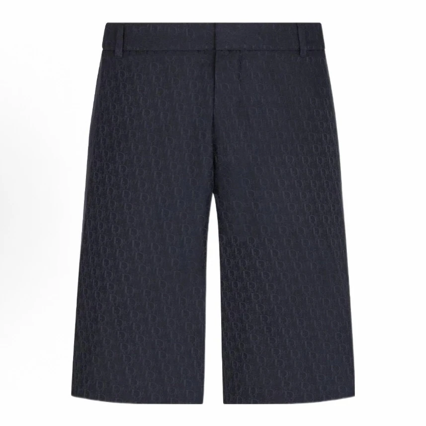 未使用 DIOR/迪奥 蓝色桑蚕丝短裤 52码 md1729