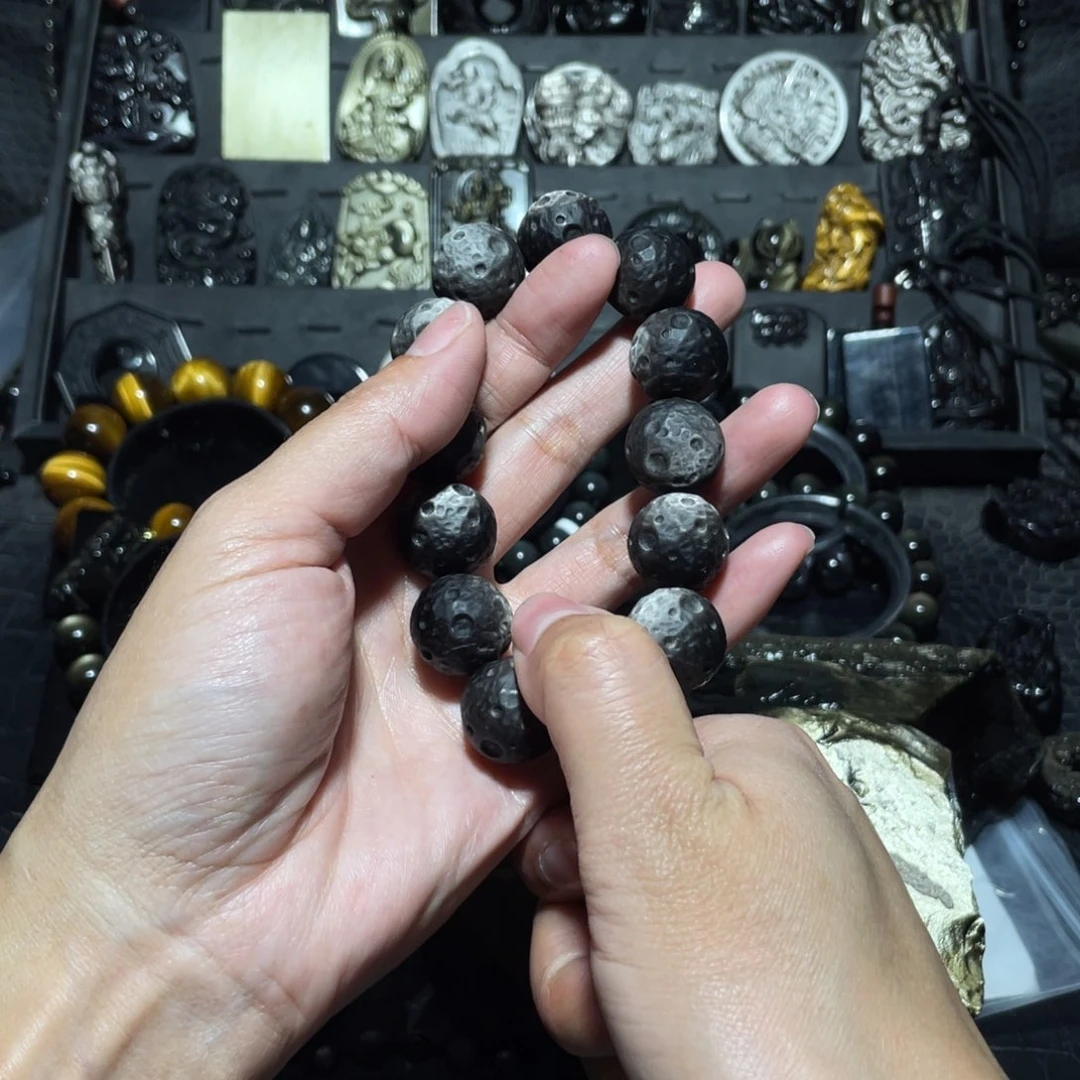 黑曜岩手链未镶嵌想