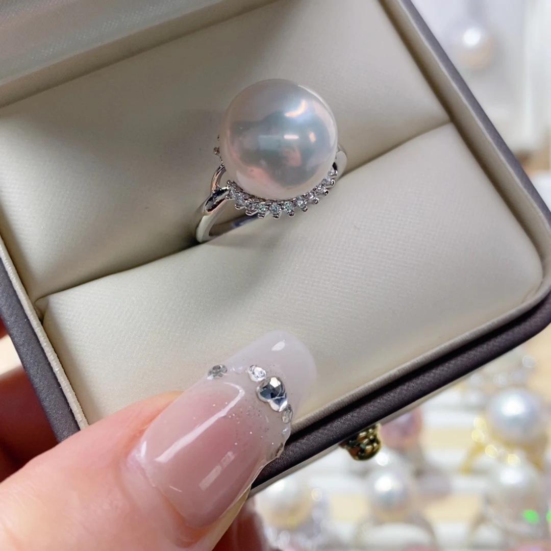淡水珍珠戒指合金