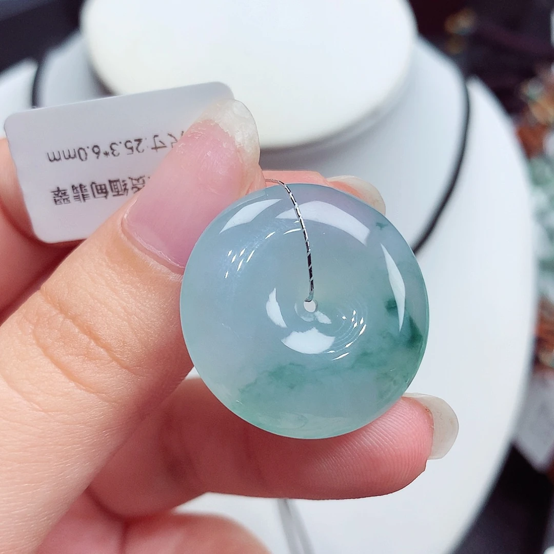 翡翠未镶嵌颈饰翡翠21，25.3/6