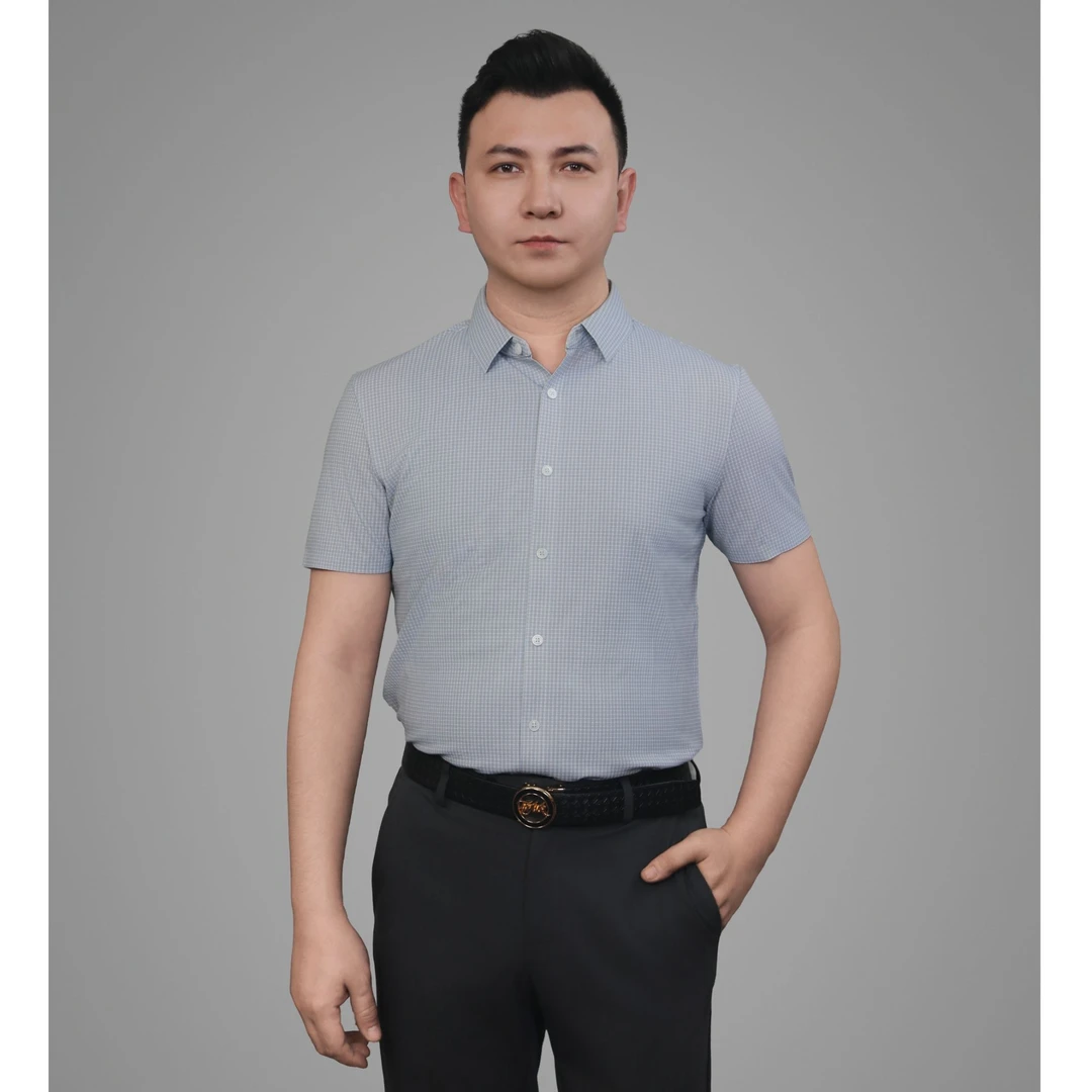 TOYLUK男士冰凉透气高弹休闲商务衬衫2024Y119