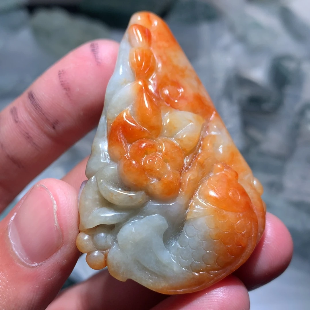 翡翠未镶嵌颈饰保真天然a货翡翠