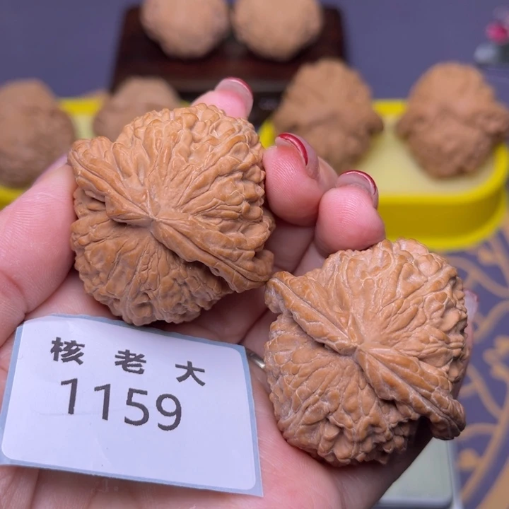 文玩核桃把件白狮子43.1159