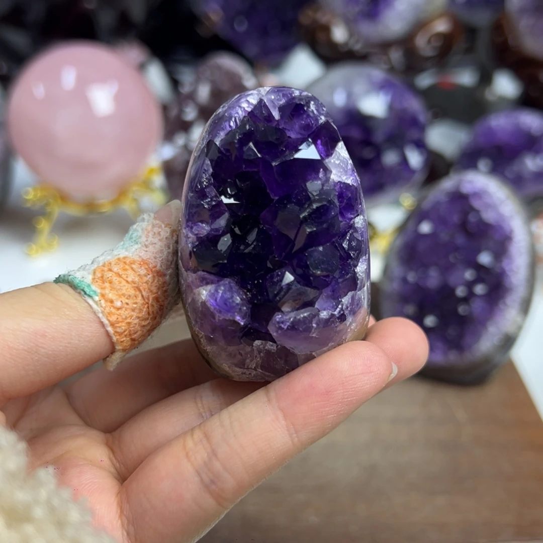摆件紫晶未镶嵌紫水晶