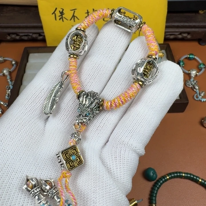 铜合金文玩陪侍龙头三通套装