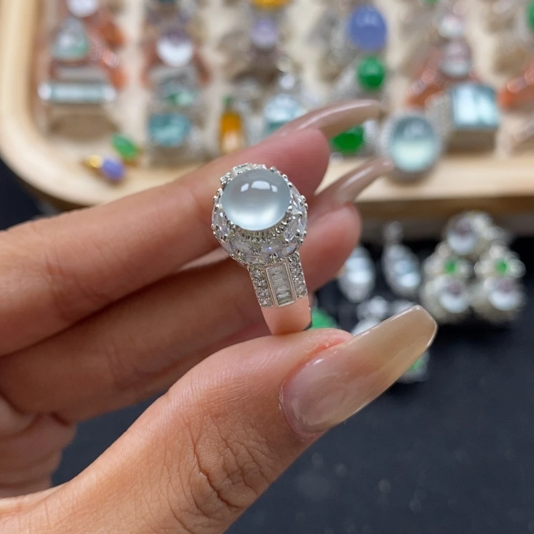 翡翠裸石缅甸天然a货翡翠