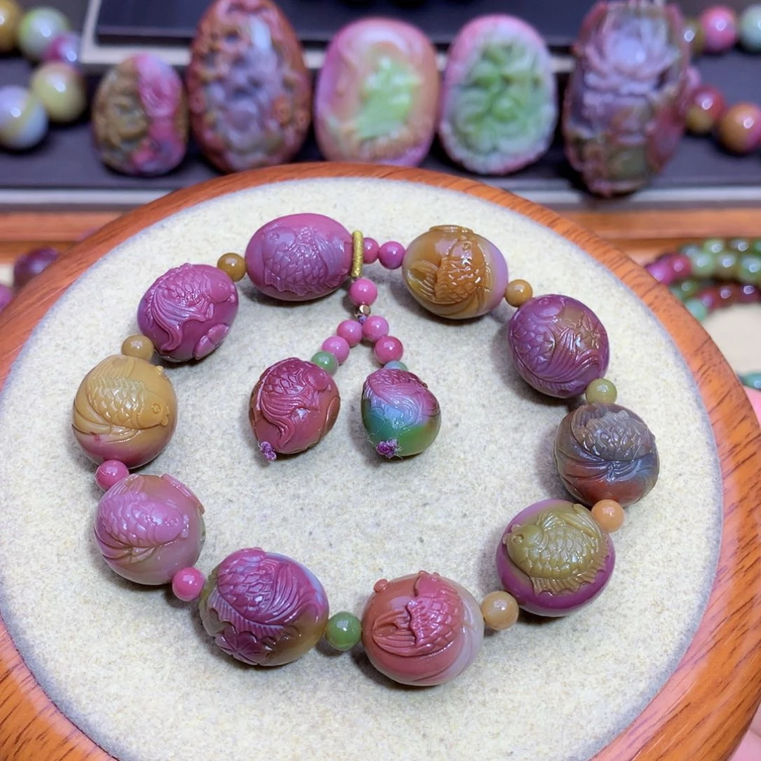玛瑙手链未镶嵌盐源