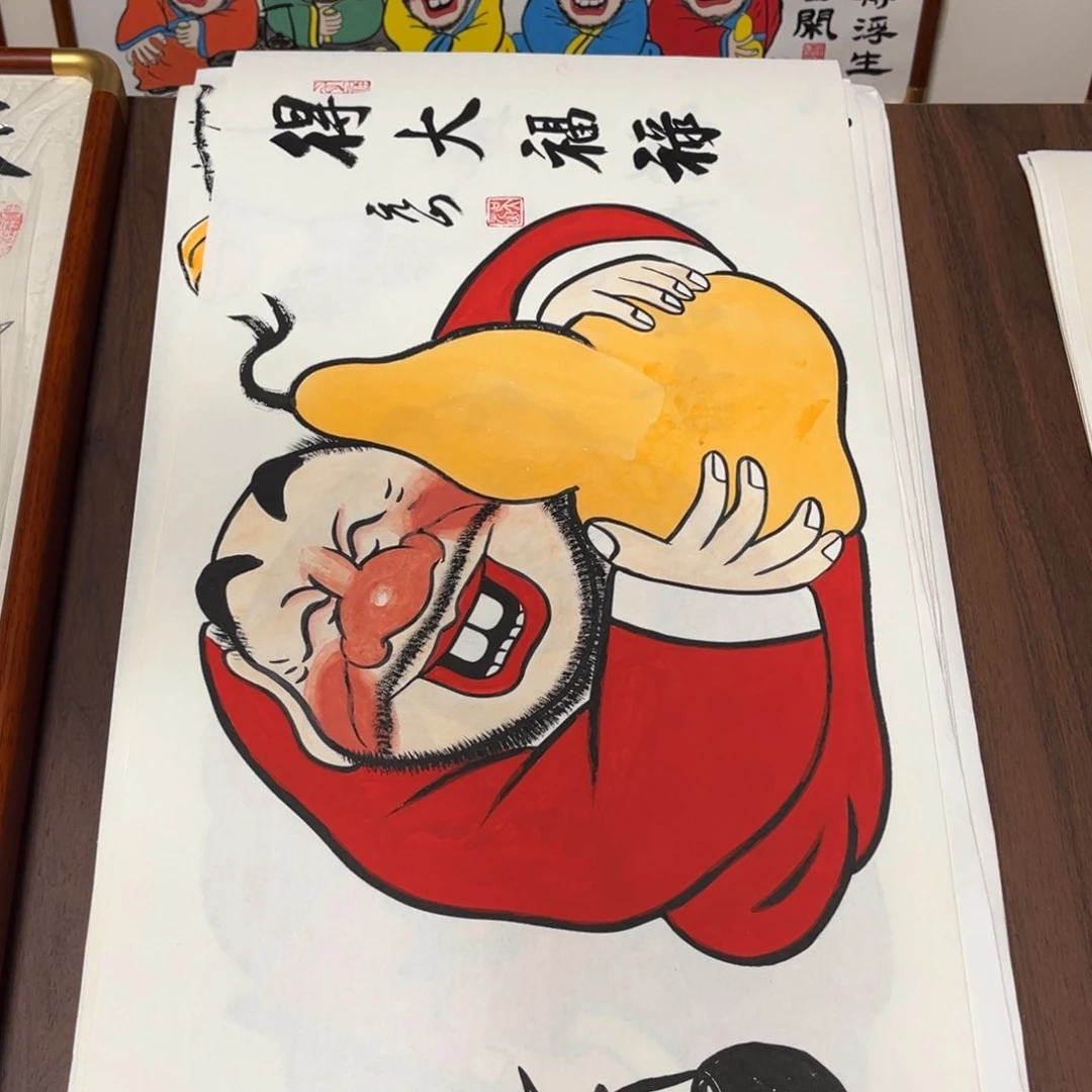 国画纯手绘禅意画作品