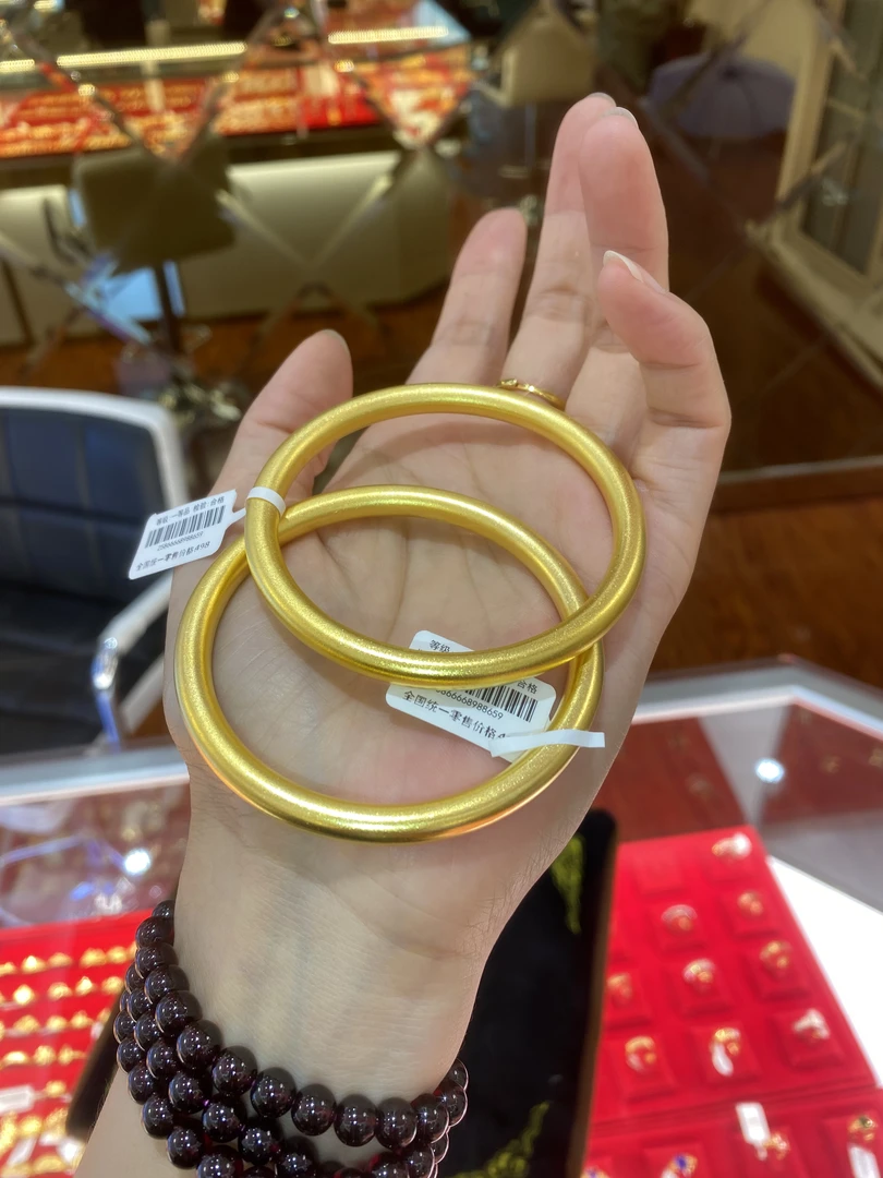 合金手镯 欣姐同款实心6n镯子