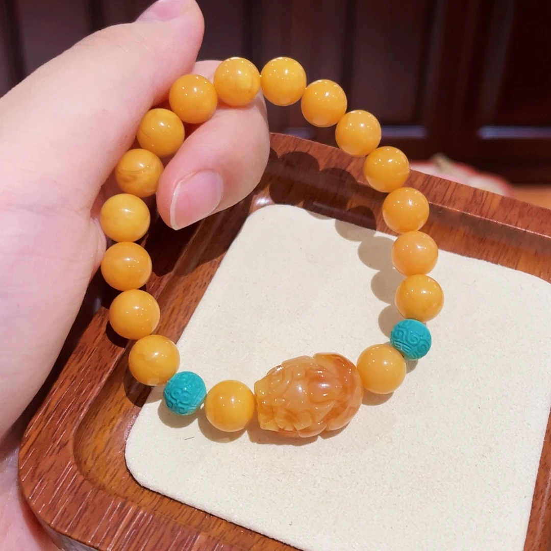 蜜蜡手链未镶嵌手串