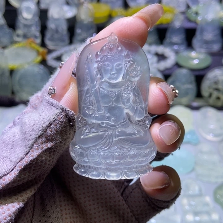 岫玉未镶嵌吊坠吊坠