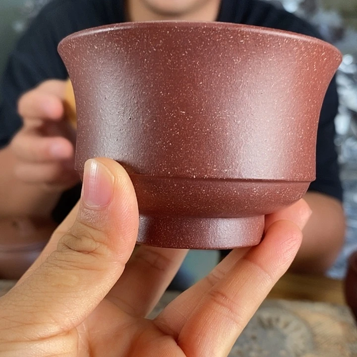 自***云茶壶紫砂桃花泥主人杯